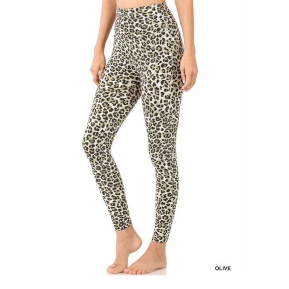 Womens Super Soft Leopard Print Leggings Size Small and Large - Picture 1 of 1